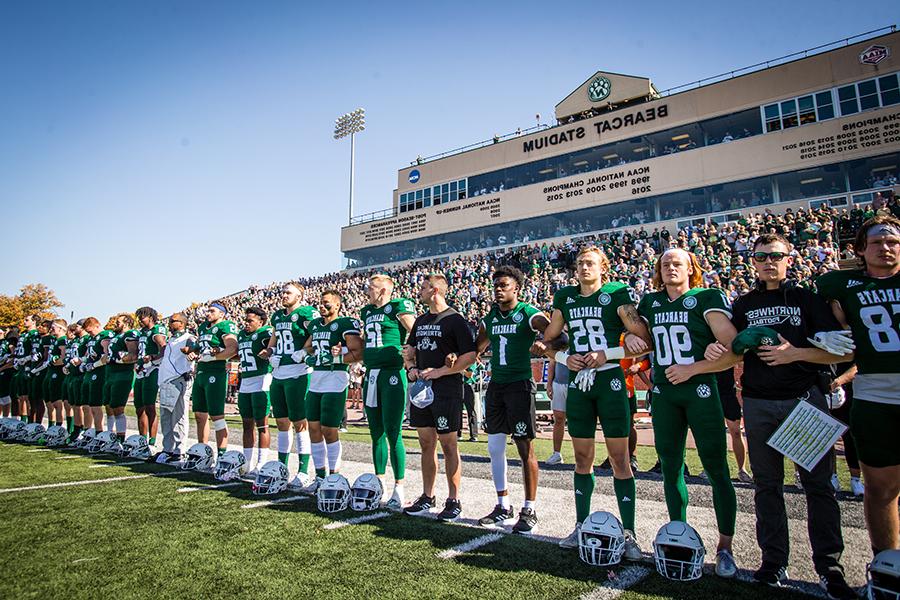 The Bearcat football game on Saturday is the culmination of Homecoming activities. (Photo by Lauren Adams/ Northwest Missouri State University)